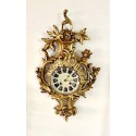 Bronze cartel clock France 19th 
