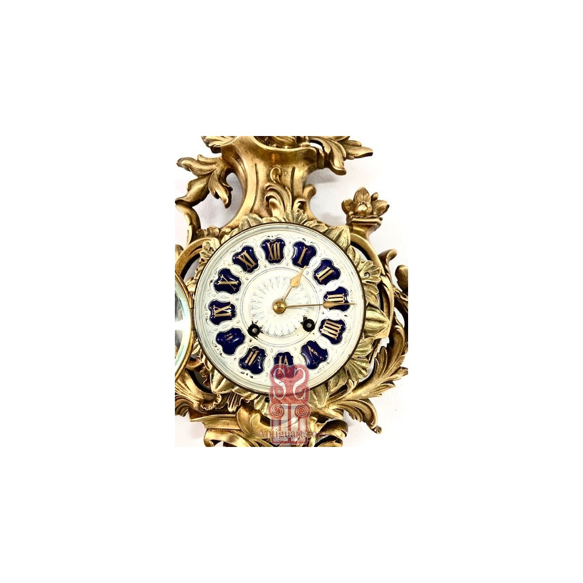 Bronze cartel clock France 19th 