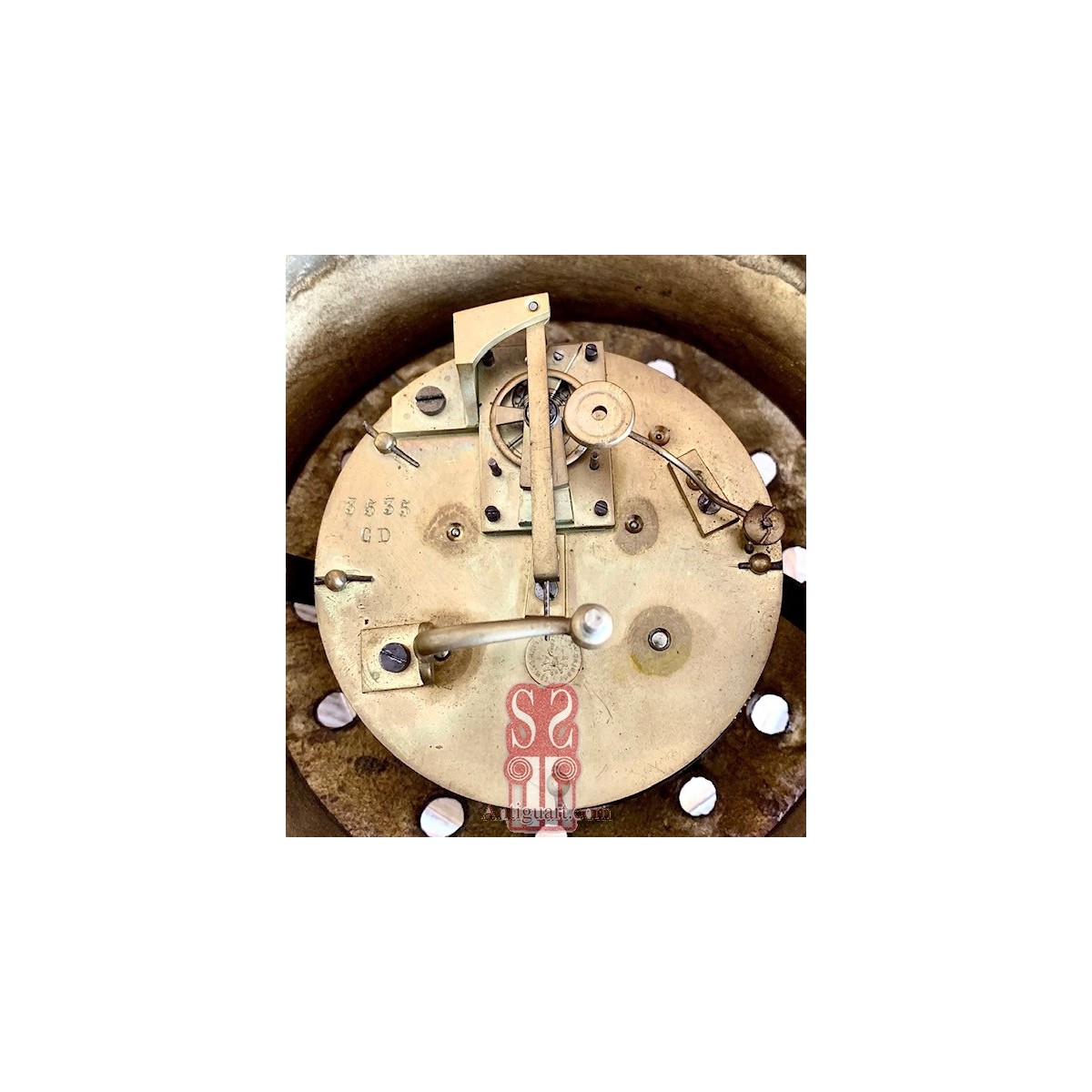 Bronze cartel clock France 19th 