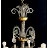 Glass and crystal lamp from the early 20th