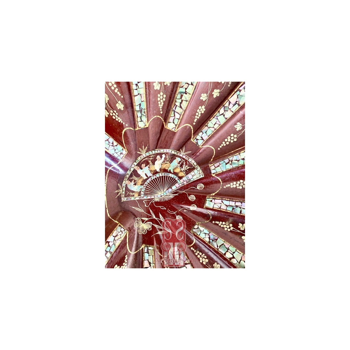 Papier mâché, conjunto para la mesa (1890-1920)