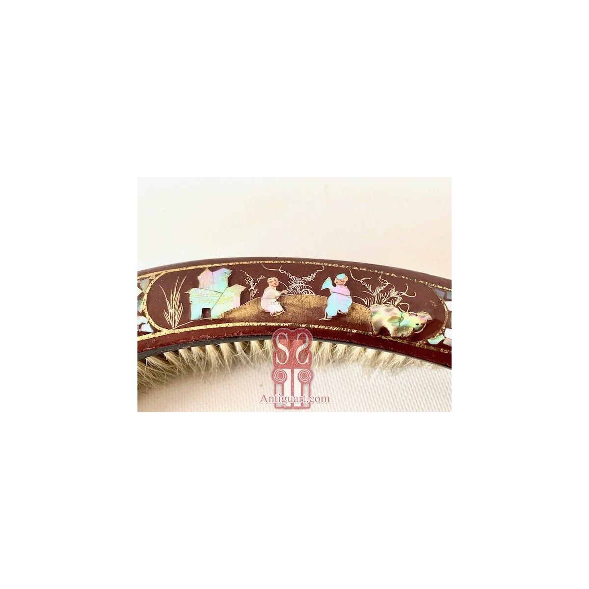 Papier mâché, conjunto para la mesa (1890-1920)