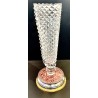 Triangular glass vase mid-20th