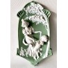 Pair of biscuit high-reliefs art nouveau (1890-1910)