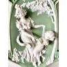 Pair of biscuit high-reliefs art nouveau (1890-1910)