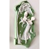 Pair of biscuit high-reliefs art nouveau (1890-1910)