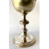 Ciborium in silver-plated metal, final 19th