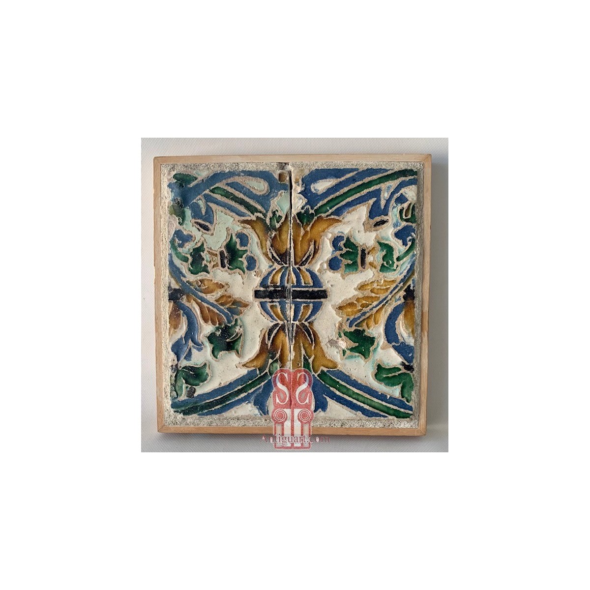 Coppia di mattonelle del XVI secolo, Sevilla Spagna