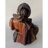 "Moor with tray" orientalist sculpture in polychrome terracotta