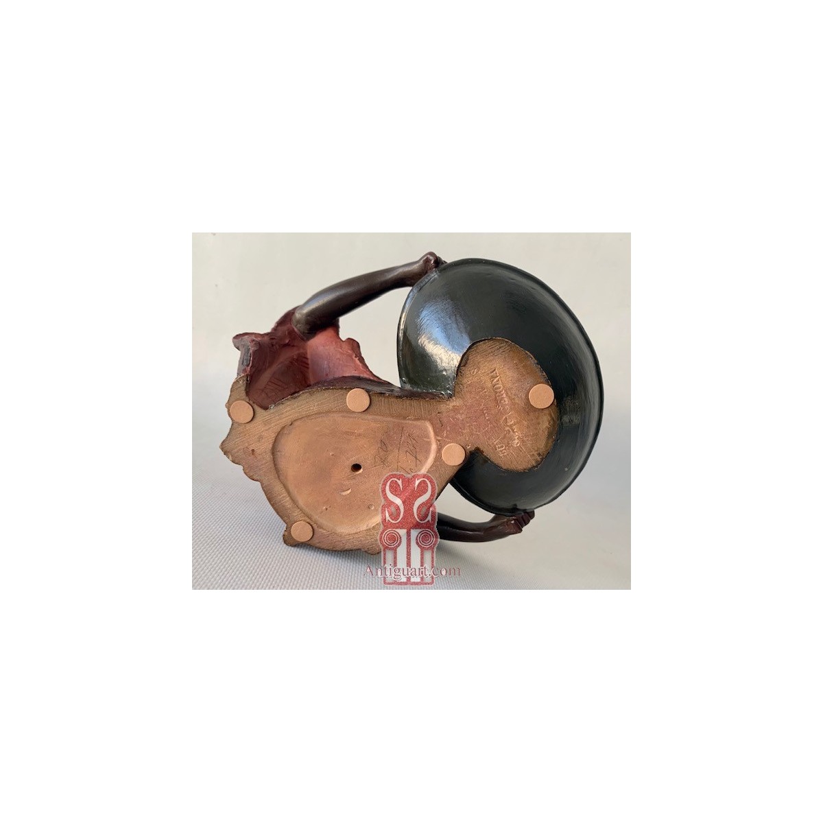 “Moro con bandeja” escultura de terracotta, principio siglo XX