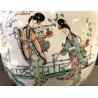 Jarrón chino de porcelana, Qing, siglo XIX