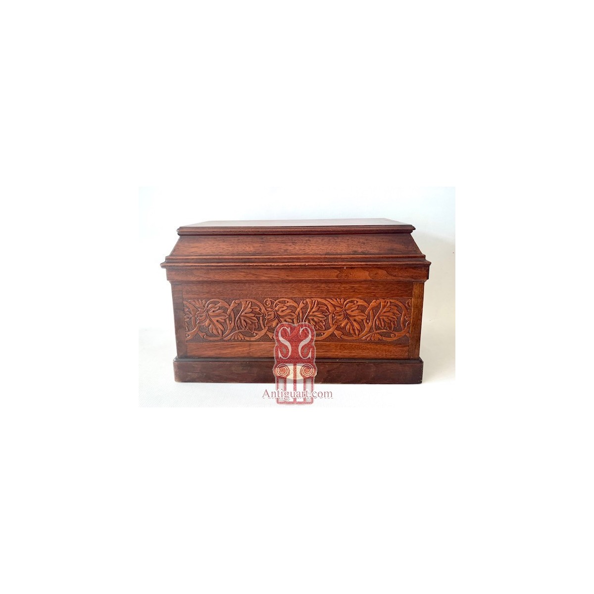 Mahogany jewelry box, early 20th