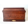 Mahogany jewelry box, early 20th