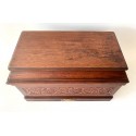 Caja joyero de caoba, principios del siglo XX