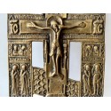 Crocifisso in bronzo ortodosso, Russia,  XIX secolo
