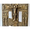 Crucifijo ortodoxo en bronce, Rusia, siglo XIX