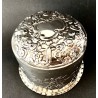 Round silver box, English, Chester 19th