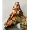 Lorenzo Vergnano “Mujer delante un lago” terracotta policromada