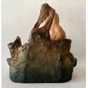 Lorenzo Vergnano “Mujer delante un lago” terracotta policromada