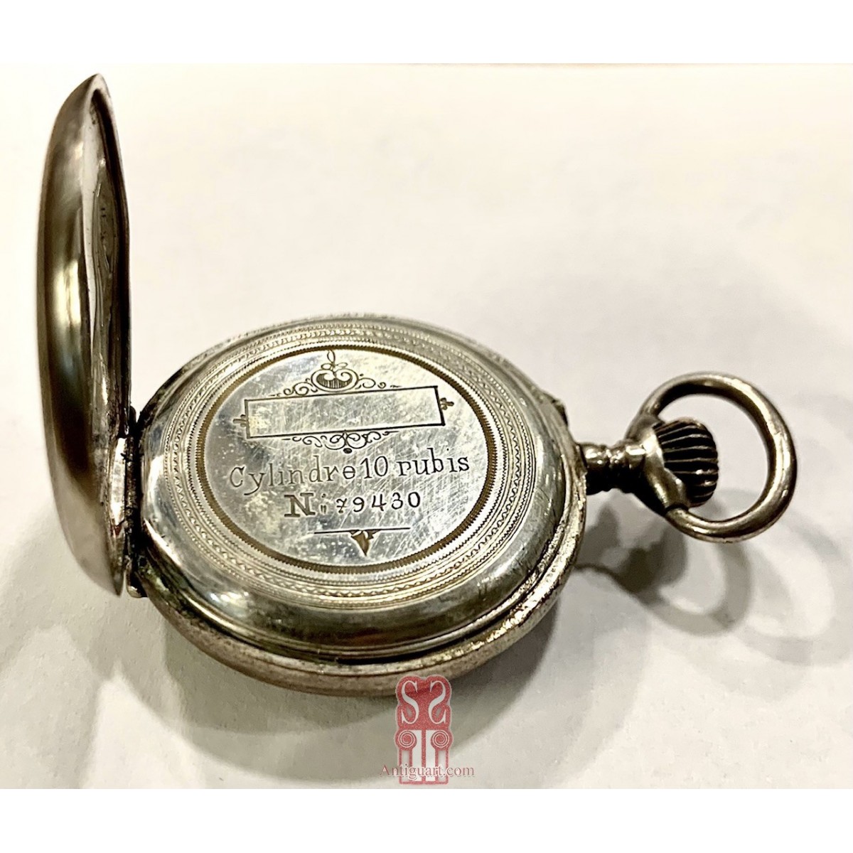 Orologio da tasca d'argento dell'800