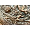 Mythological scenes, pair copper bas-reliefs, 19th 
