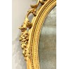 19th century oval gilded mirror