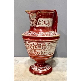 Jarra de pico, cerámica de reflejo metálico, siglo XIX 2