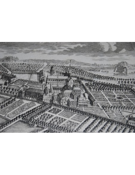 Abadía Real de Royaumont, grabado, siglo XVIII.