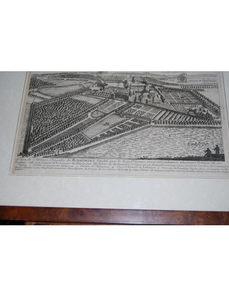 Abadía Real de Royaumont, grabado, siglo XVIII.