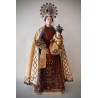 Virgen del Cramen con el Niño. Cap i pota,talla policromara, Mitad Siglo XIX.