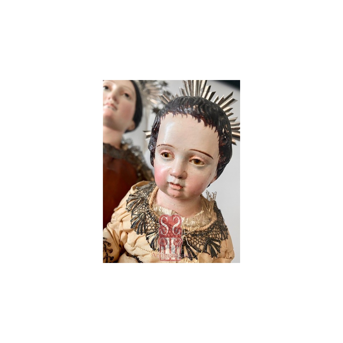 Virgen del Cramen con el Niño. Cap i pota,talla policromara, Mitad Siglo XIX.