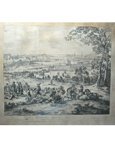 Batalla de las dunas, grabado del siglo XVIII. 2