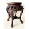 Tavolino di legno intagliato cinese, dell'800