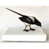 Magpie, polychrome Vienna bronze