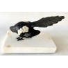 Magpie, polychrome Vienna bronze