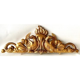 Friso - sobrepuerta  tallado y dorado, siglo XIX 