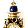 19th table clock with candelabra