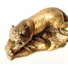Tigre de bronce de finales del siglo XIX
