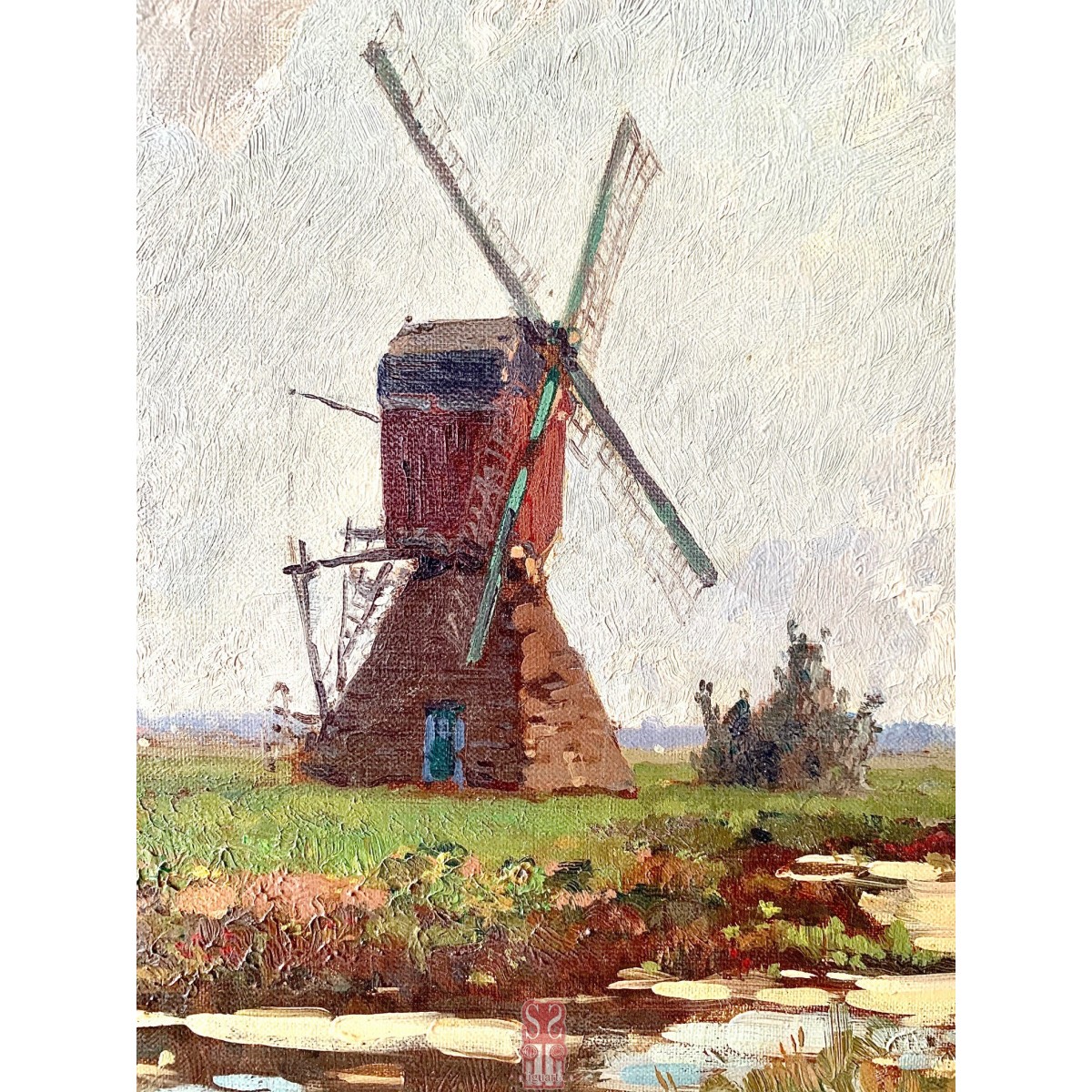 Herman Bogman jr. La Haya 1890-1975 Molino de viento holandés