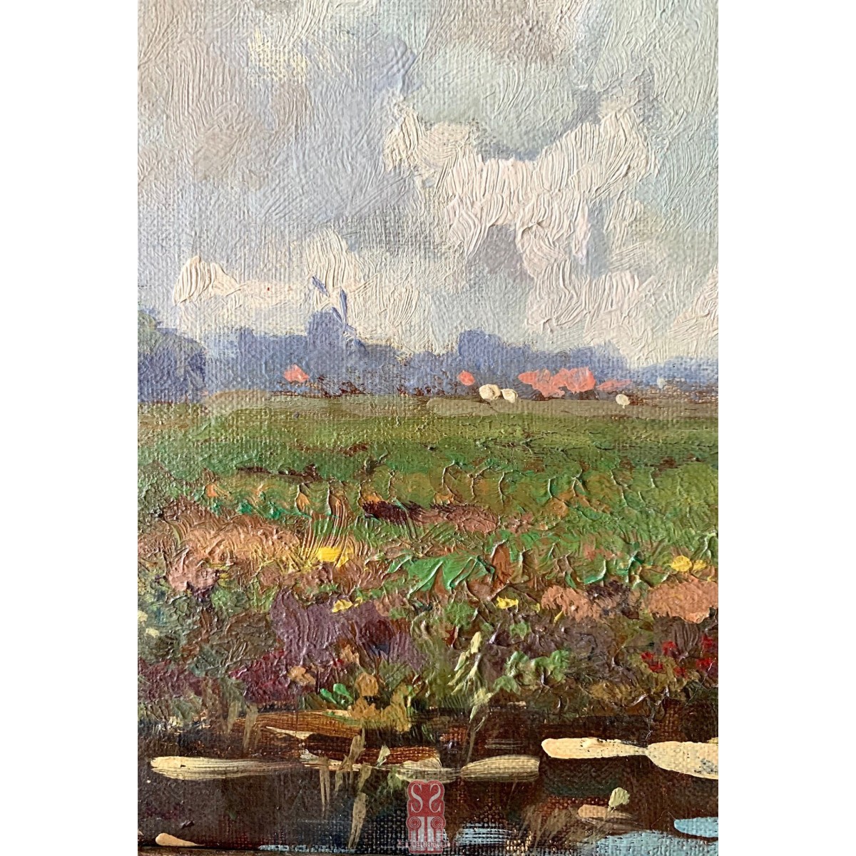 Herman Bogman jr. La Haya 1890-1975 Molino de viento holandés