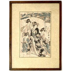 Kitagawa Tsukimaro (Japón 1794–1836) “Geishas”
