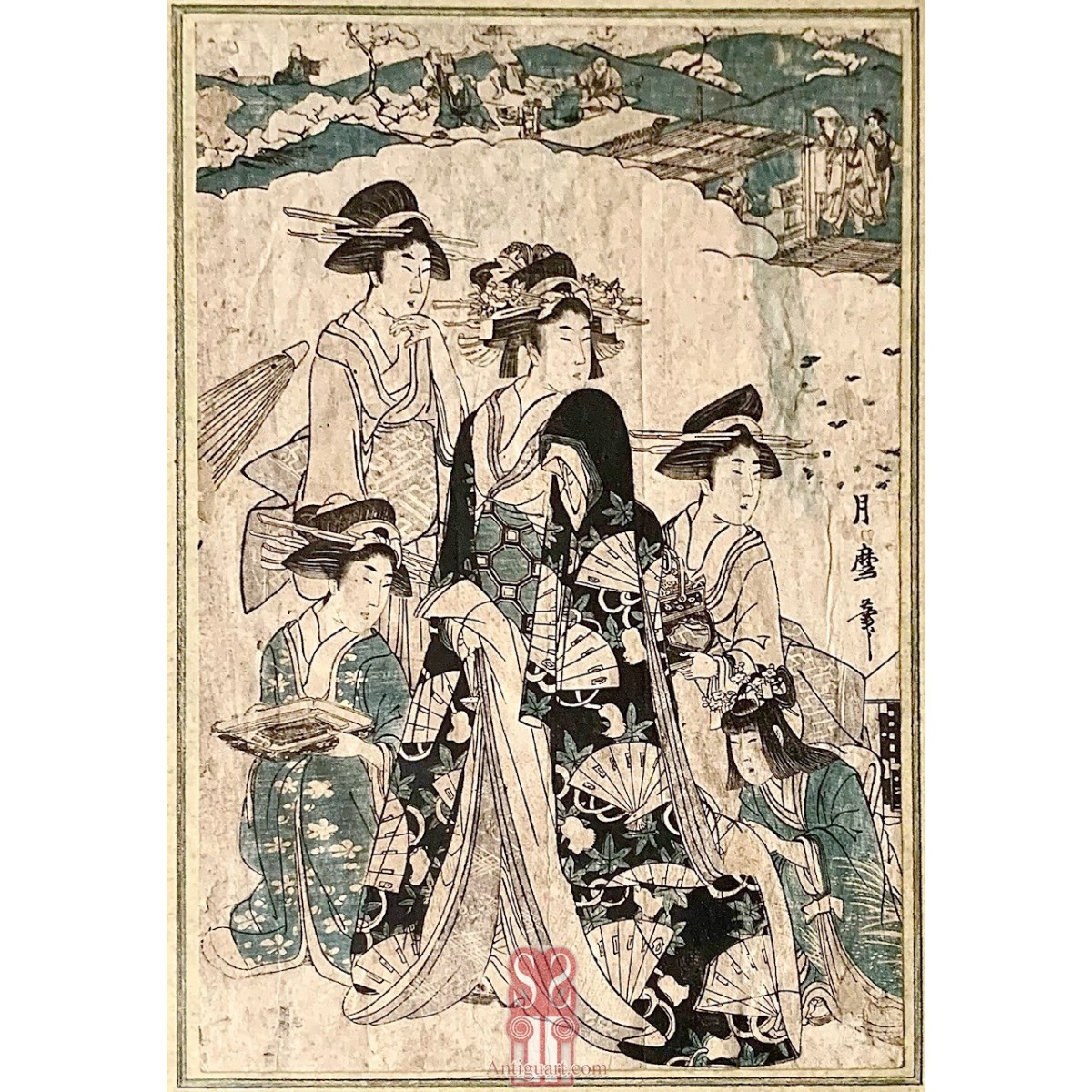 Kitagawa Tsukimaro (Japón 1794–1836) “ Geishas”