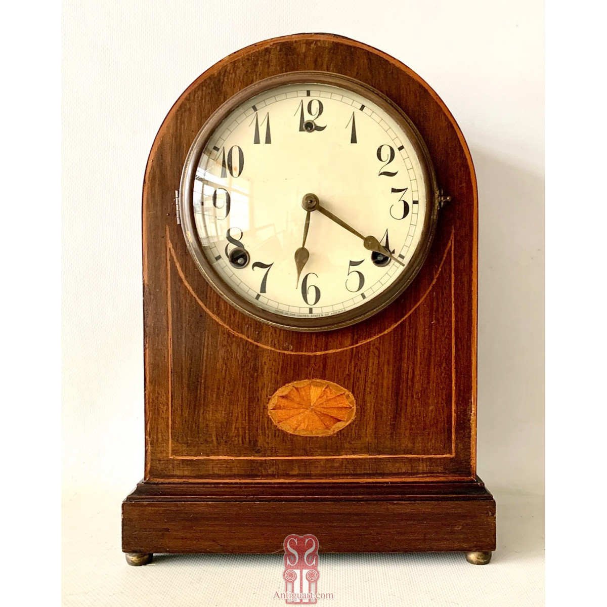 Reloj de mesa, siglo XIX, Gilbert clock co. Winsted Conn USA