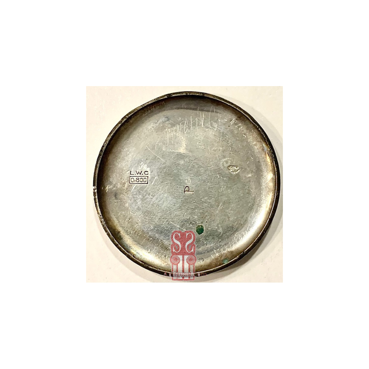 Orologio a cipolla da tasca d’argento svizzero, dell'800