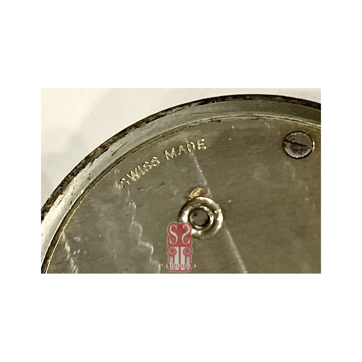 Orologio a cipolla da tasca d’argento svizzero, dell'800