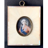 Miniatura del XIX secolo, ritratto di Luigi XVI.