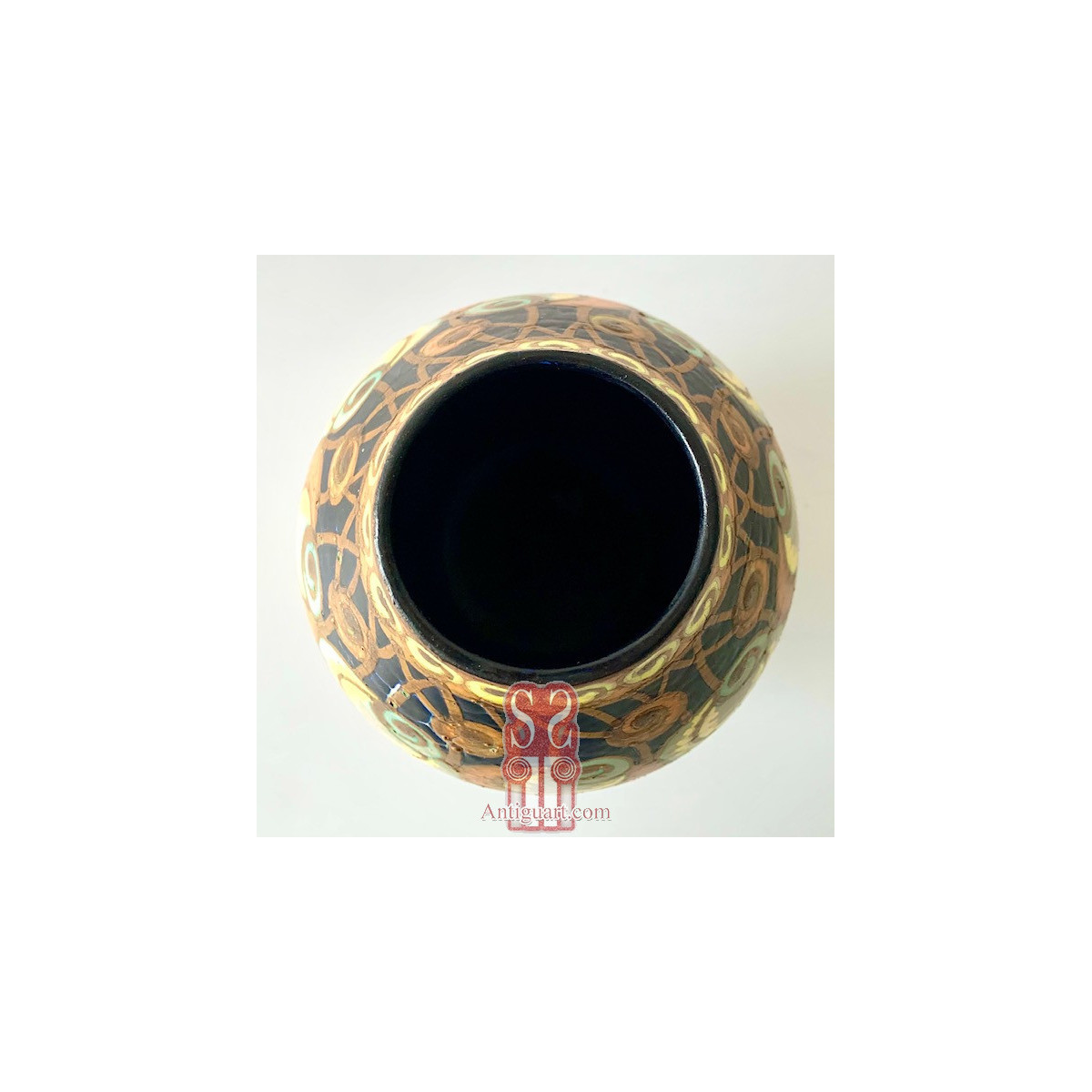 Jarrón de cerámica art deco, Keramis Boch