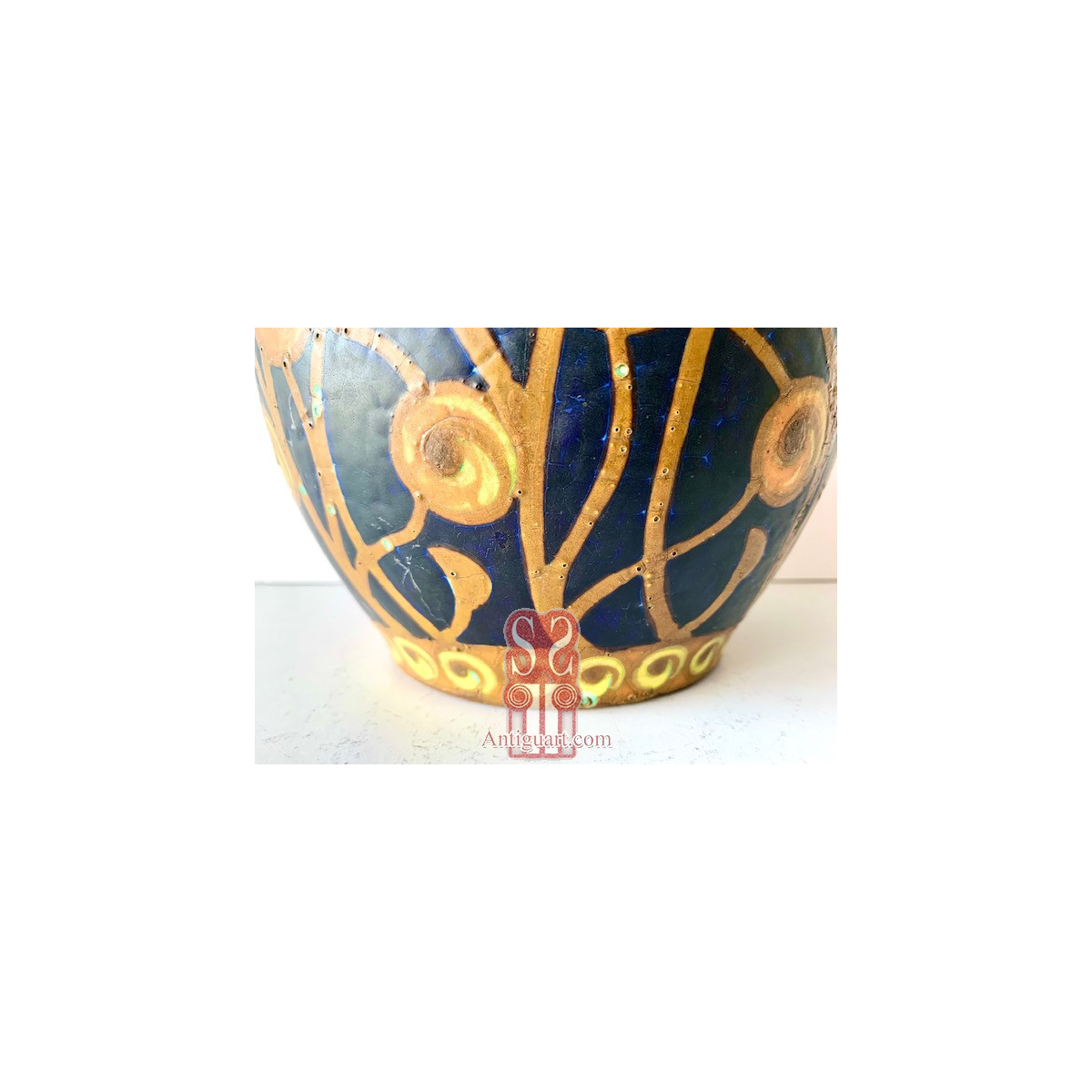 Jarrón de cerámica art deco, Keramis Boch