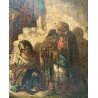 "Beggars", oil on canvas, Jean Van De Kerkhove 