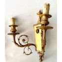 Pair of two-light wall lamps 19th